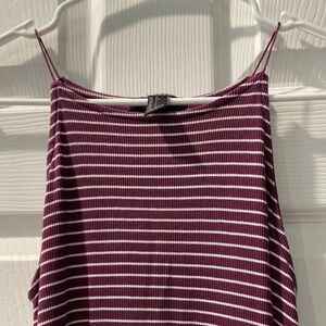 Forever 21 Purple & White Striped Mini Dress Size‎ XS
